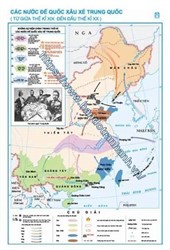 Bản đồ Các nước đế quốc xâu xé Trung Quốc